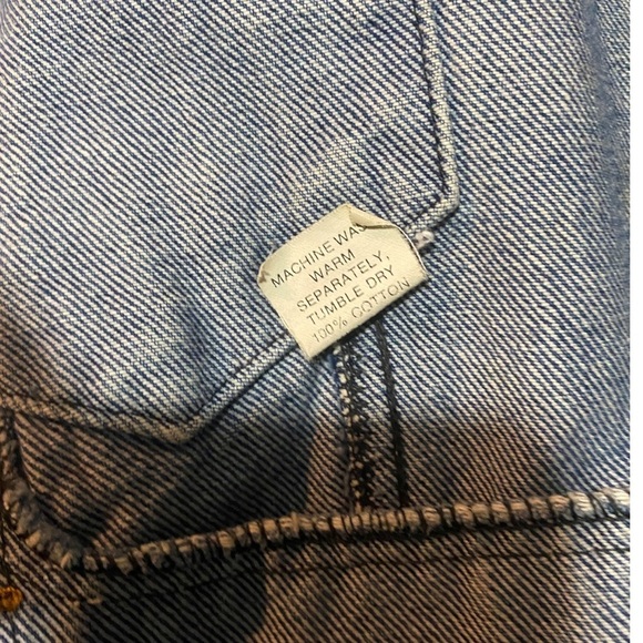 VNTG HARLEY DAVIDSON TRUCKER JACKET W/PATCHES & PINS MADE IN THE USA Acid washed - Picture 9 of 16